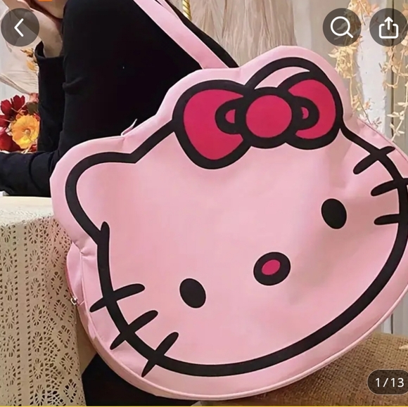 Sanrio Hello Kitty Travel bag. Color: pale pink - Picture 15 of 15